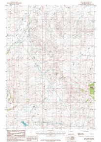 7.5' Topo Map of the Goff Lake, WY Quadrangle