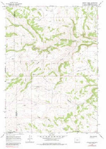 7.5' Topo Map of the Gordon Creek, WY Quadrangle