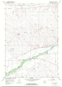 7.5' Topo Map of the Gould Butte, WY Quadrangle