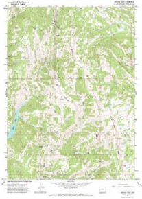 7.5' Topo Map of the Graham Peak, WY Quadrangle