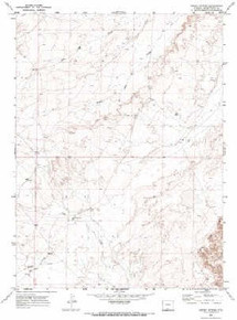 7.5' Topo Map of the Kinney Spring, WY Quadrangle