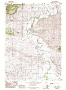 7.5' Topo Map of the Kirby, WY Quadrangle
