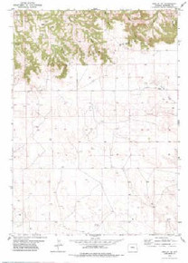 7.5' Topo Map of the Kirtley SW, WY Quadrangle