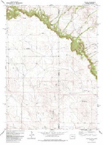 7.5' Topo Map of the Kirtley, WY Quadrangle