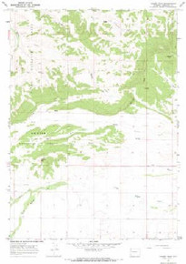 7.5' Topo Map of the Kismet Peak, WY Quadrangle