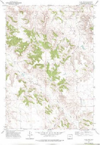 7.5' Topo Map of the Kline Draw, WY Quadrangle