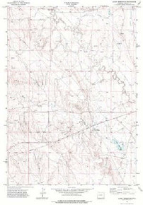 7.5' Topo Map of the Klodt Reservoir, WY Quadrangle