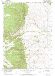7.5' Topo Map of the Klondike Ranch, WY Quadrangle
