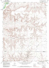 7.5' Topo Map of the La Barge SE, WY Quadrangle