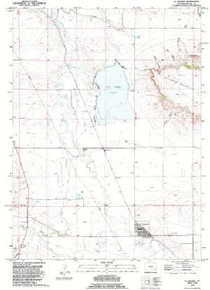 7.5' Topo Map of the La Grange, WY Quadrangle