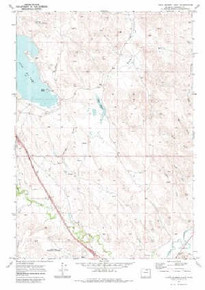7.5' Topo Map of the Lake De Smet East, WY Quadrangle
