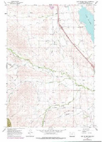 7.5' Topo Map of the Lake De Smet West, WY Quadrangle