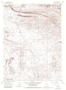 7.5' Topo Map of the Lamont, WY Quadrangle