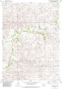 7.5' Topo Map of the Lance Creek NW, WY Quadrangle