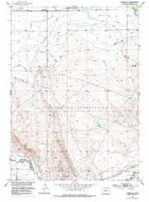 7.5' Topo Map of the Lander NW, WY Quadrangle