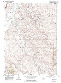 7.5' Topo Map of the Lander SE, WY Quadrangle
