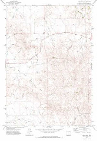 7.5' Topo Map of the Larey Draw, WY Quadrangle
