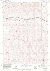 7.5' Topo Map of the Laskie Draw, WY Quadrangle