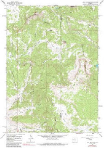 7.5' Topo Map of the Lava Mountain, WY Quadrangle