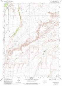 7.5' Topo Map of the Leavitt Bench, WY Quadrangle