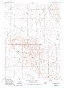 7.5' Topo Map of the Leckie Reservoir, WY Quadrangle