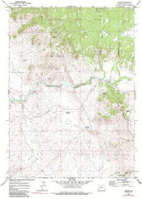 7.5' Topo Map of the Leckie, WY Quadrangle