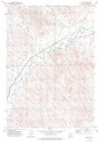 7.5' Topo Map of the Leiter, WY Quadrangle