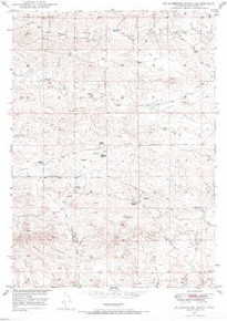 7.5' Topo Map of the Leuenberger Ranch, WY Quadrangle