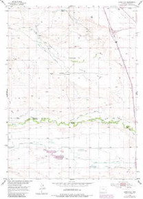 7.5' Topo Map of the Lewis Flat, WY Quadrangle