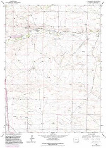 7.5' Topo Map of the Lewis Ranch, WY Quadrangle