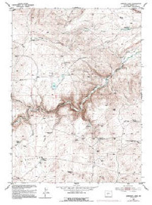 7.5' Topo Map of the Lewiston Lakes, WY Quadrangle