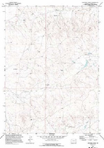 7.5' Topo Map of the Lightning Creek, WY Quadrangle