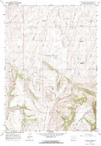 7.5' Topo Map of the Lightning Ridge, WY Quadrangle