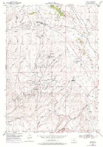 7.5' Topo Map of the Linch, WY Quadrangle