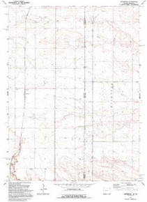 7.5' Topo Map of the Lindbergh, WY Quadrangle