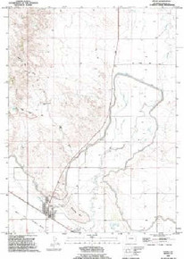 7.5' Topo Map of the Lingle, WY Quadrangle