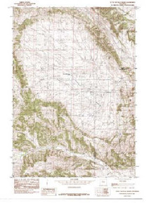 7.5' Topo Map of the Little Buffalo Basin, WY Quadrangle