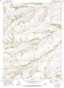 7.5' Topo Map of the Little Dee Creek, WY Quadrangle