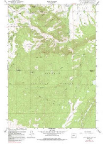 7.5' Topo Map of the Little Goose Peak, WY Quadrangle