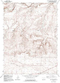 7.5' Topo Map of the Little Indian Draw, WY Quadrangle