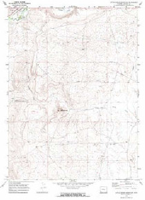 7.5' Topo Map of the Little Round Mountain, WY Quadrangle