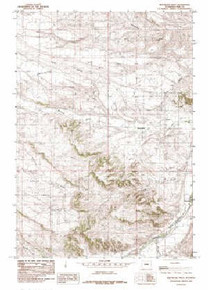 7.5' Topo Map of the Meeteetse West, WY Quadrangle