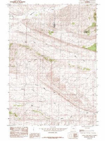 7.5' Topo Map of the Little Sand Draw, WY Quadrangle