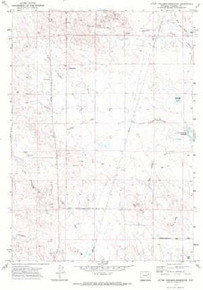 7.5' Topo Map of the Little Thunder Reservoir, WY Quadrangle