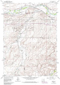 7.5' Topo Map of the Lockett, WY Quadrangle