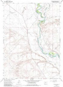 7.5' Topo Map of the Lombard Buttes, WY Quadrangle