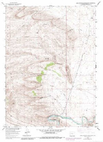 7.5' Topo Map of the Lone Haystack Mountain, WY Quadrangle