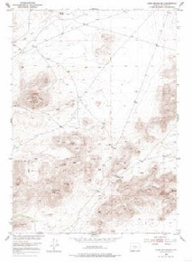 7.5' Topo Map of the Lone Mountain, WY Quadrangle