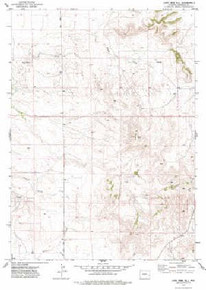7.5' Topo Map of the Lone Tree Hill, WY Quadrangle