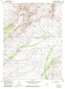 7.5' Topo Map of the Lonetree, WY Quadrangle